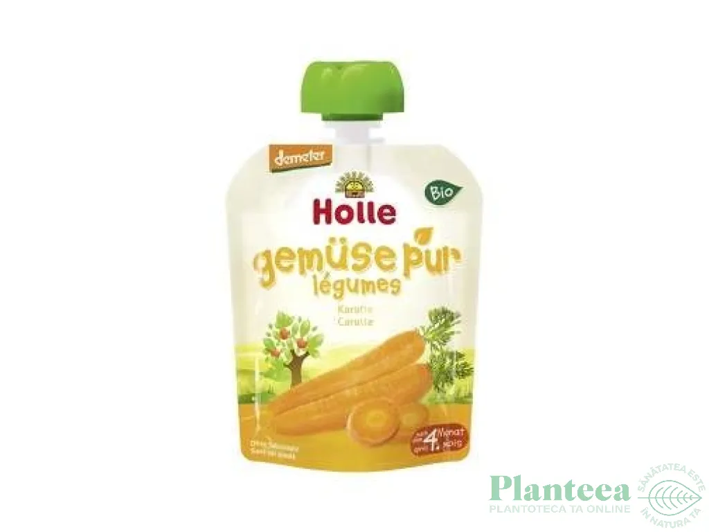 Piure morcovi bebe +4luni eco 90g - HOLLE