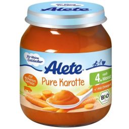 Piure morcovi bebe +4luni fara gluten eco 125g - ALETE