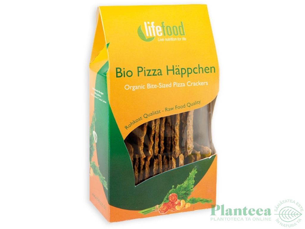 Crackers pizza fara gluten raw bio 70g - LIFEFOOD