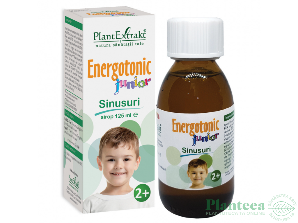 Sirop sinusuri Energotonic junior +2ani 125ml - PLANTEXTRAKT