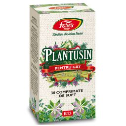Plantusin comprimate supt Pentru Gat 30cp - FARES