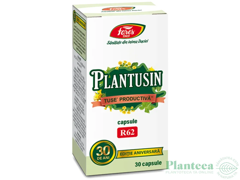 Plantusin capsule Tuse Productiva 30cps - FARES
