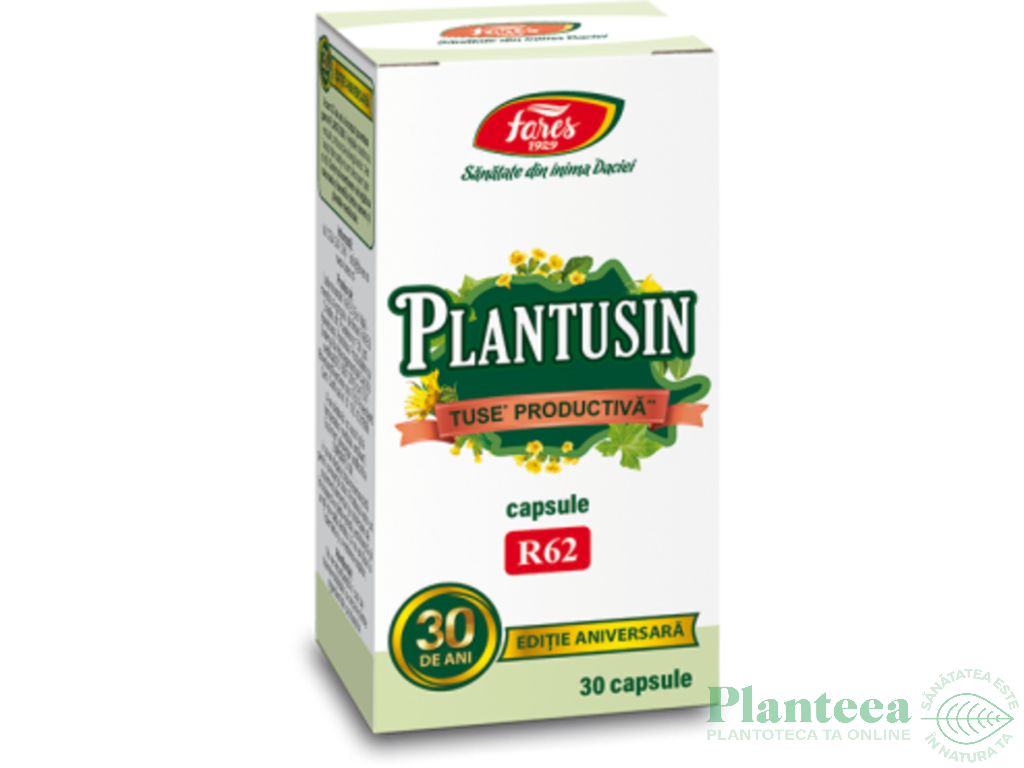 Plantusin capsule Tuse Productiva 30cps - FARES