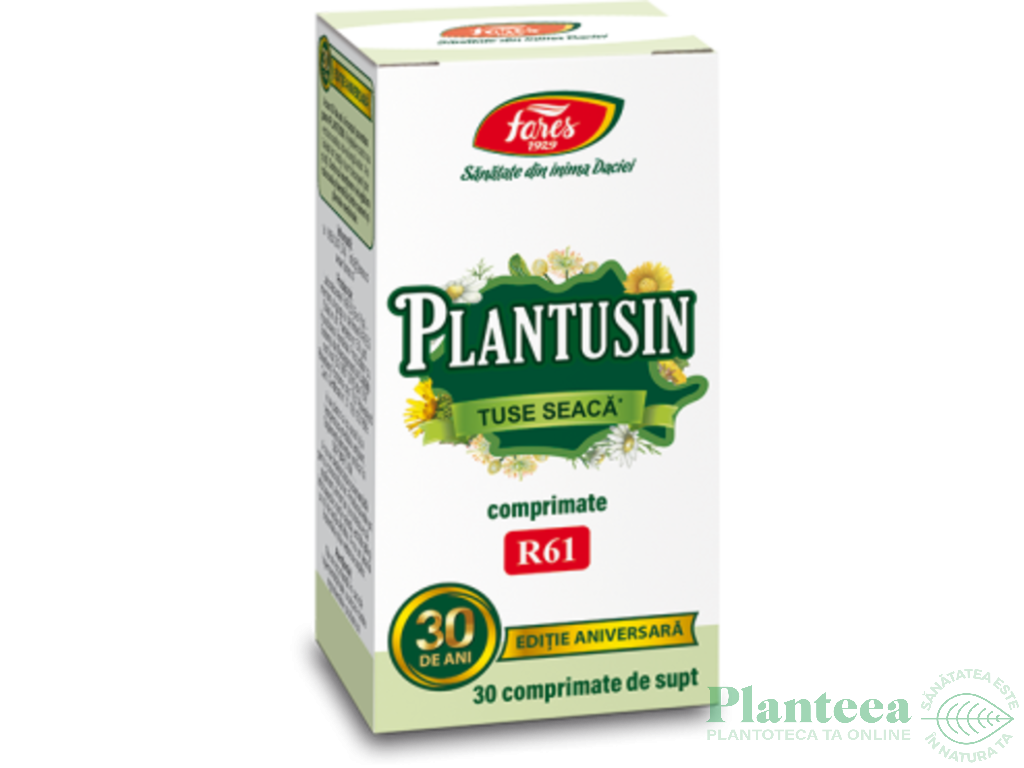 Plantusin comprimate supt Tuse Seaca 30cp - FARES