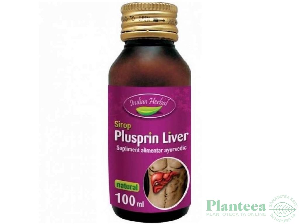 Sirop Plusprin Liver 100ml - INDIAN HERBAL
