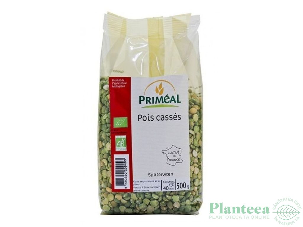 Mazare verde jumatati eco 500g - PRIMEAL