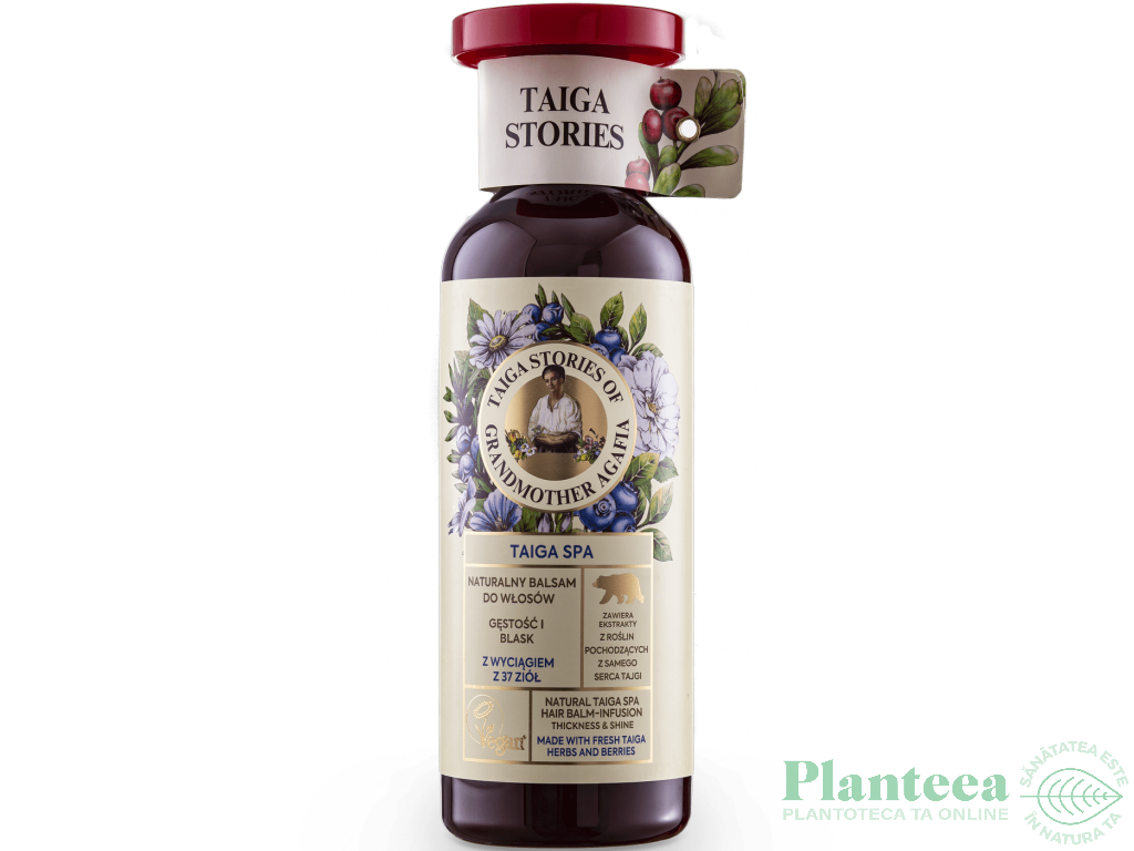 Balsam par stralucire volum infuzie 37plante Taiga Spa 500ml - TAIGA STORIES AGAFIA