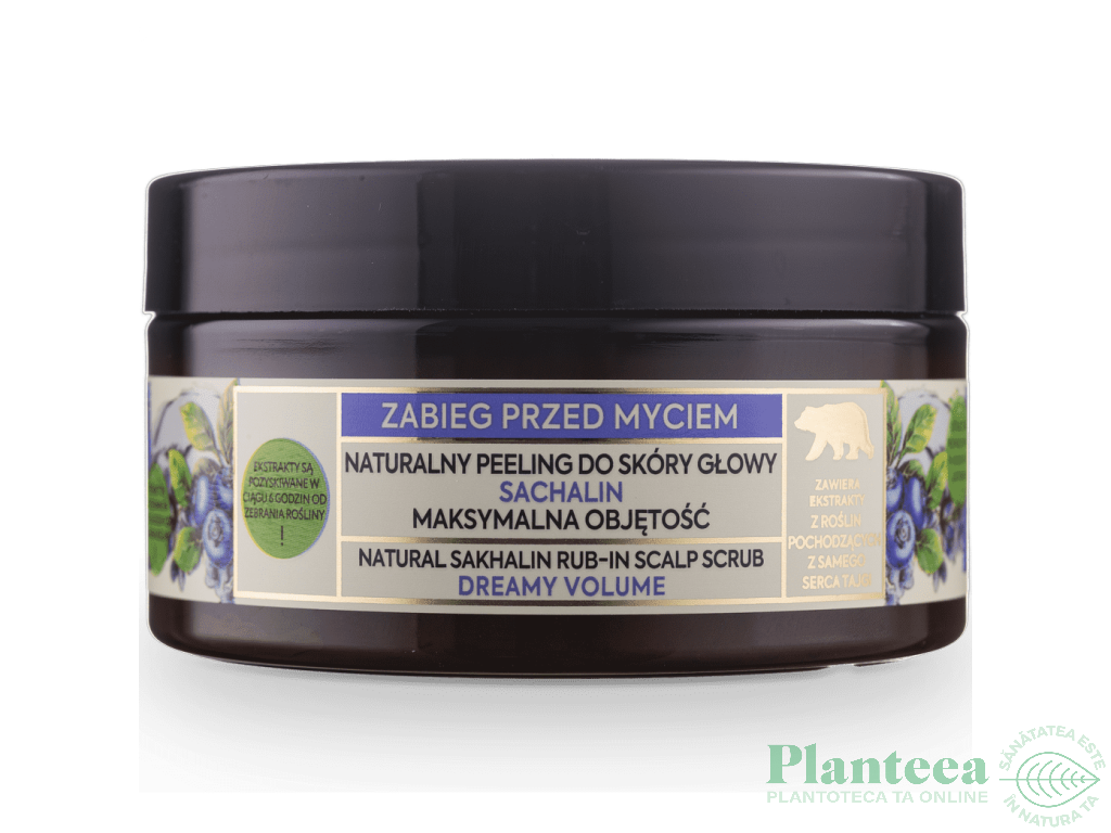 Masca par tratament peeling scalp crestere volum argila alba Sachalin 100ml - TAIGA STORIES AGAFIA