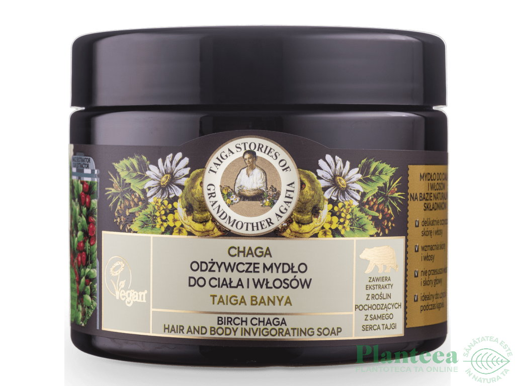 Sapun dens corp par revigorant mesteacan chaga 300ml - TAIGA STORIES AGAFIA