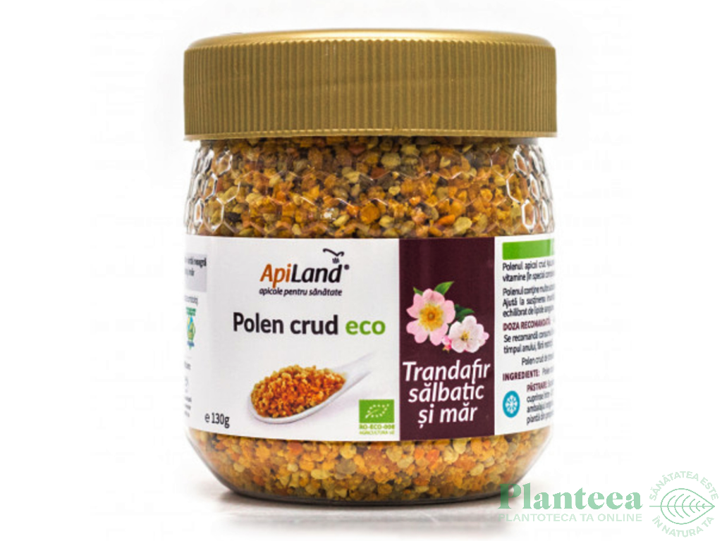 Polen crud trandafir salbatic mar eco 130g - APILAND