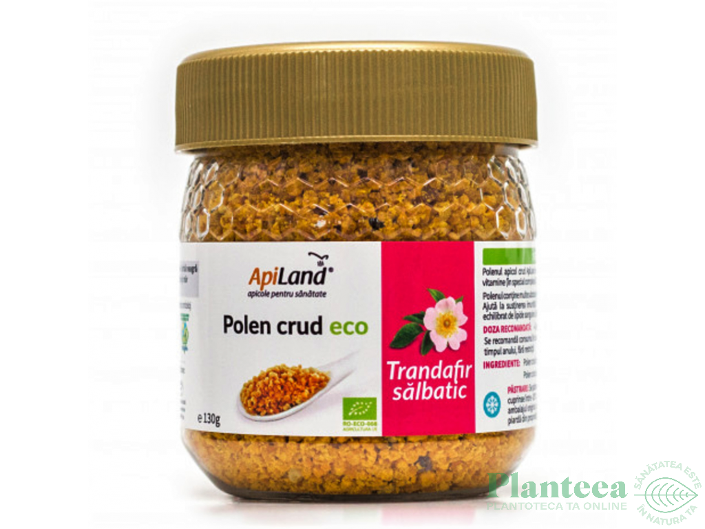 Polen crud trandafir salbatic eco 130g - APILAND