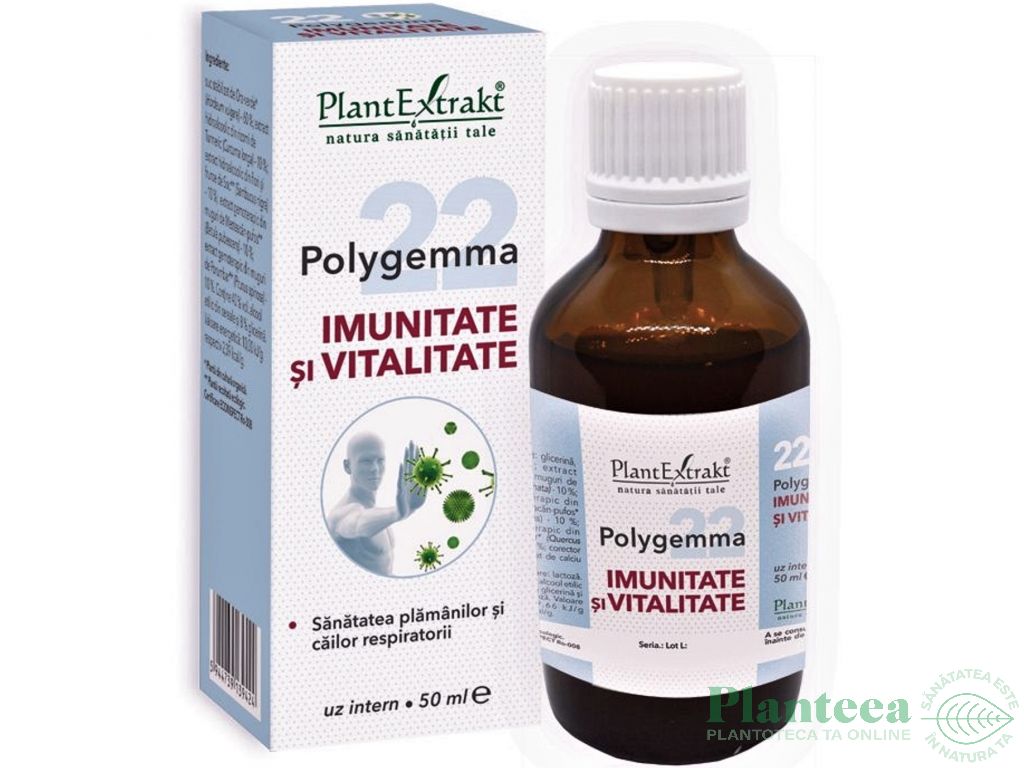 Polygemma 22 imunitate vitalitate 50ml - PLANTEXTRAKT