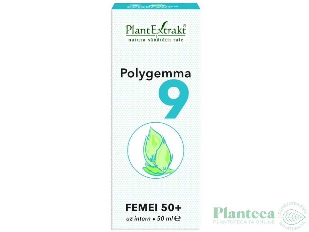 Polygemma 9 femei 50+ 50ml - PLANTEXTRAKT