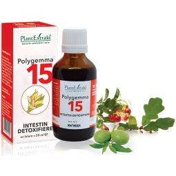Polygemma 15 intestin detoxifiere 50ml - PLANTEXTRAKT