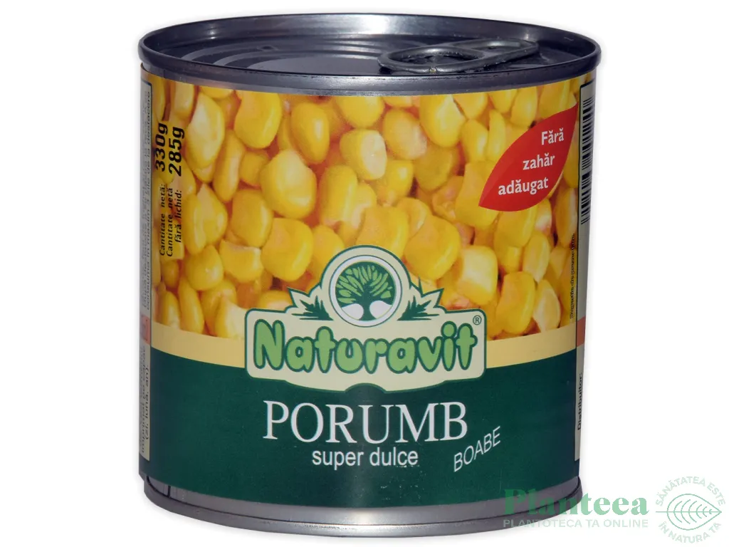 Conserva porumb dulce boabe 330g - NATURAVIT