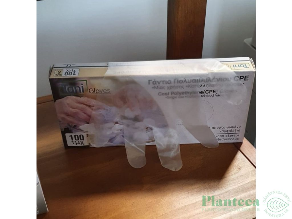 Manusi unica folosinta transparente 100b - TANI GLOVES