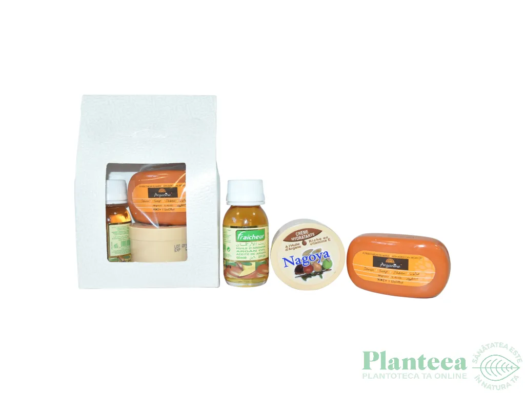 Set Cadou [ulei fraicheur 60ml+crema nagoya 100ml+sapun arganine 40g] 3b - AZBANE