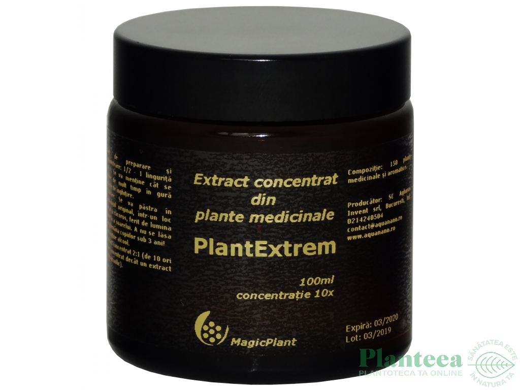 Extract concentrat plante medicinale bitter PlantExtrem 100ml - AQUA NANO