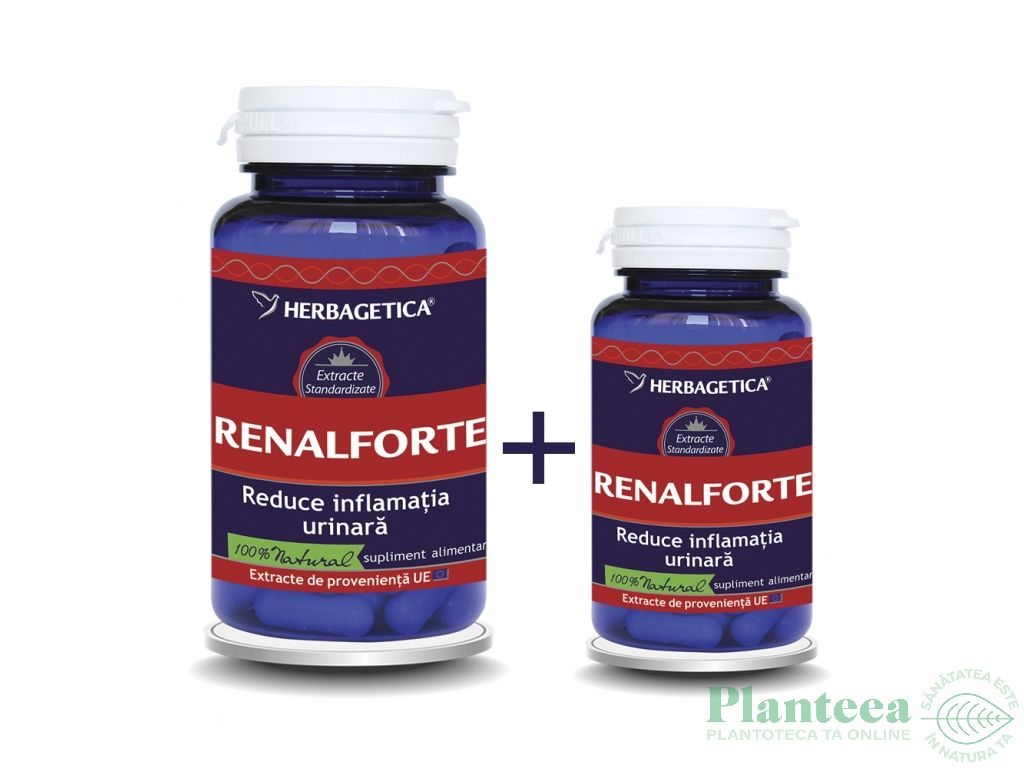 Pachet Renalforte 60+10cps - HERBAGETICA