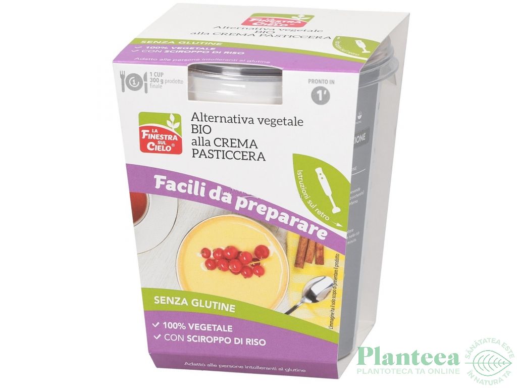 Crema pasticera vegetala fara gluten eco 80g - LA FINESTRA SUL CIELO