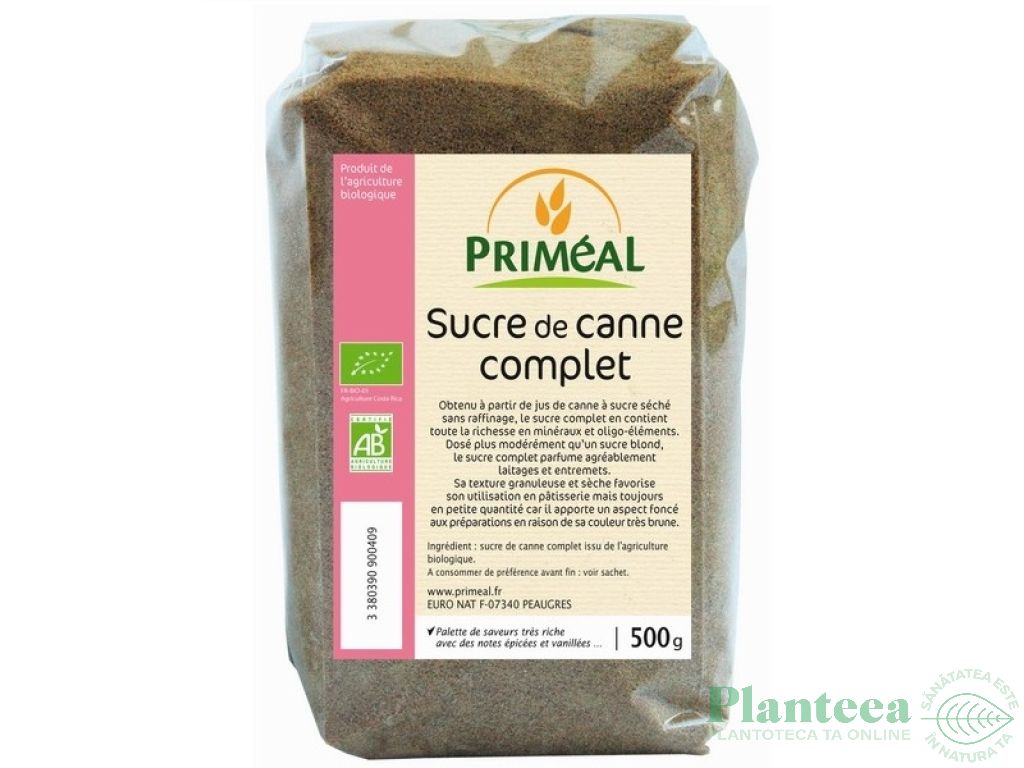 Zahar integral suc trestie eco 500g - PRIMEAL