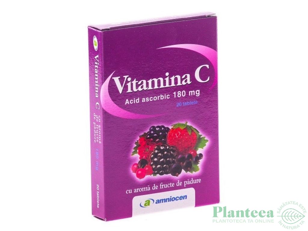 Vitamina C fructe padure 20cp - AMNIOCEN