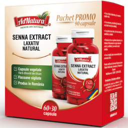 Pachet Senna extract 60+30cps - ADNATURA