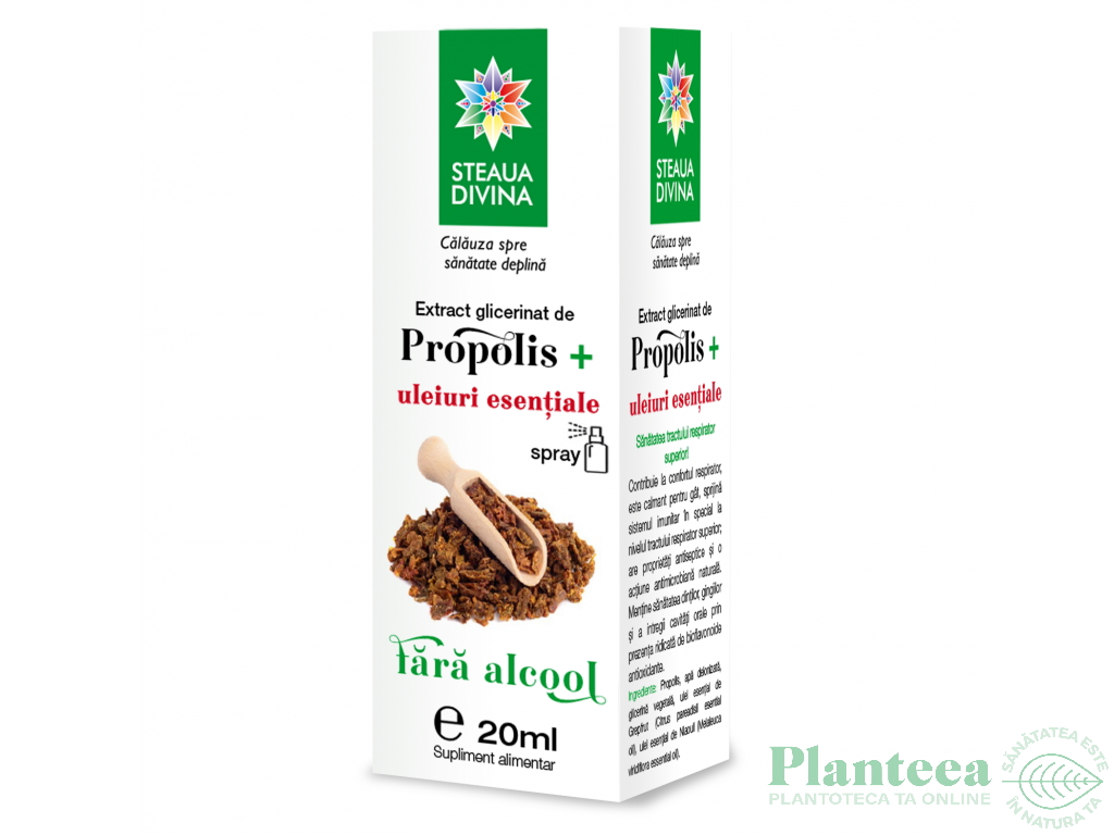 Extract glicolic propolis uleiuri esentiale spray 20ml - SANTO RAPHAEL