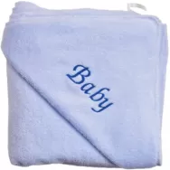 Prosop frotir bambus bleu personalizare Baby 85x85cm 1b - PATURICA FERMECATA