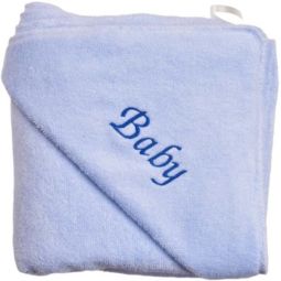 Prosop frotir bambus bleu personalizare Baby 85x85cm 1b - PATURICA FERMECATA