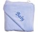 Prosop frotir bambus bleu personalizare Baby 85x85cm 1b - PATURICA FERMECATA