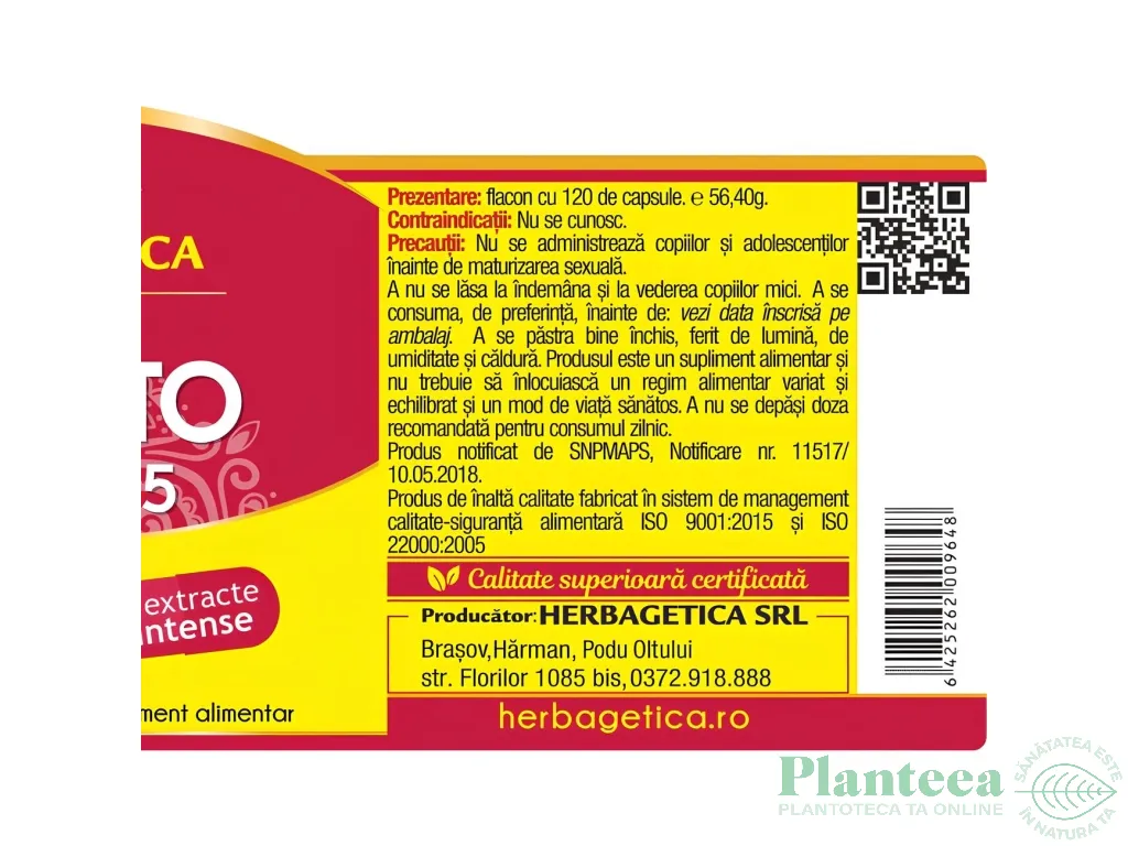 Prostato+ curcumin95 120cps - HERBAGETICA