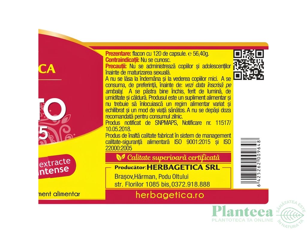 Prostato+ curcumin95 120cps - HERBAGETICA