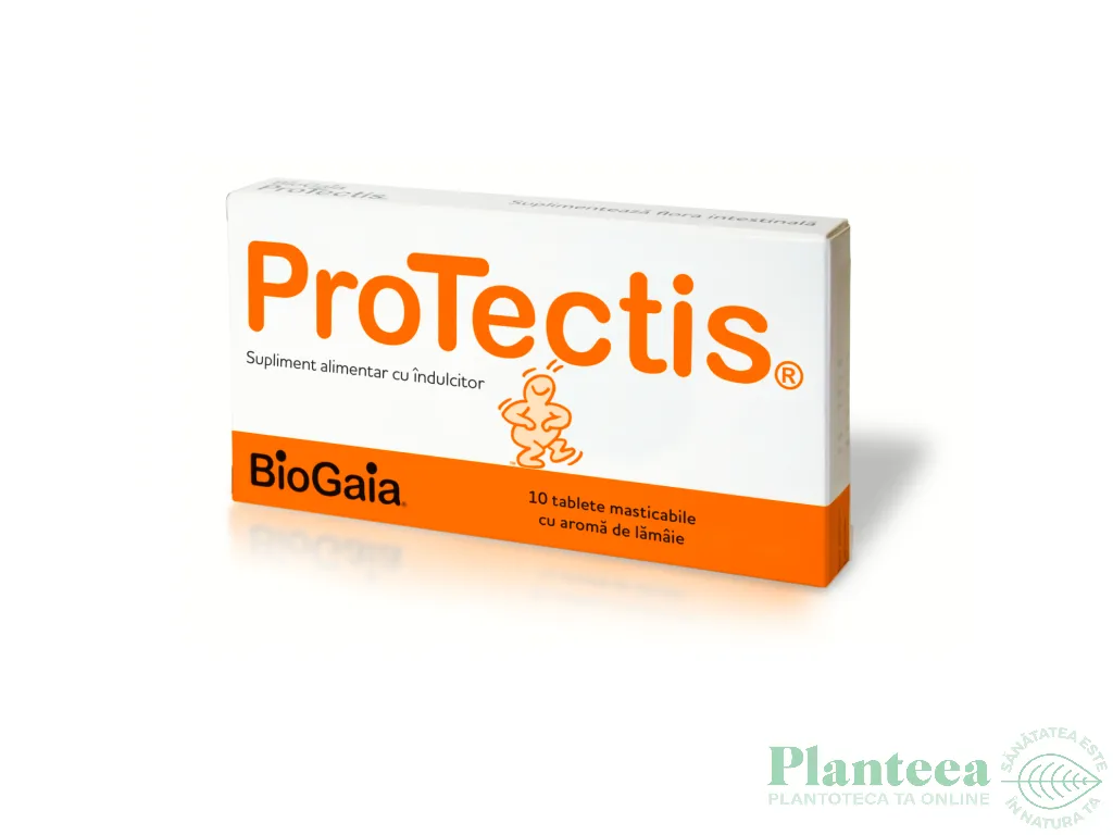 Probiotice masticabile aroma lamaie Protectis 10cp - BIOGAIA