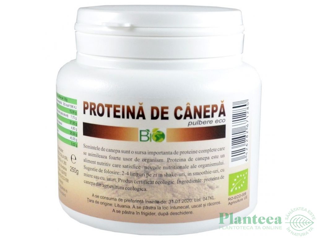 Pulbere proteica canepa eco 250g - DECO ITALIA