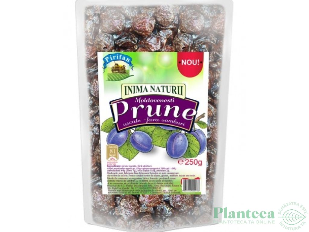 Prune uscate fara samburi 250g - PIRIFAN