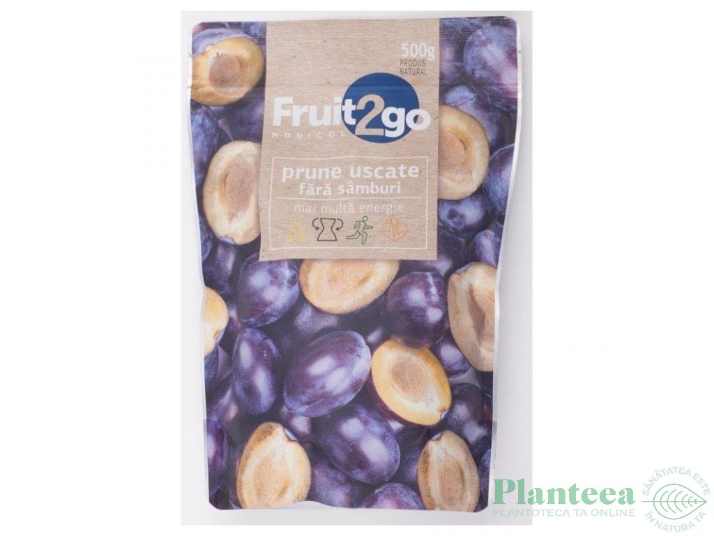 Prune uscate fara samburi 500g - FRUIT2GO