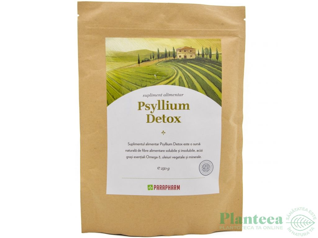 Pulbere psyllium detox 250g - PARAPHARM