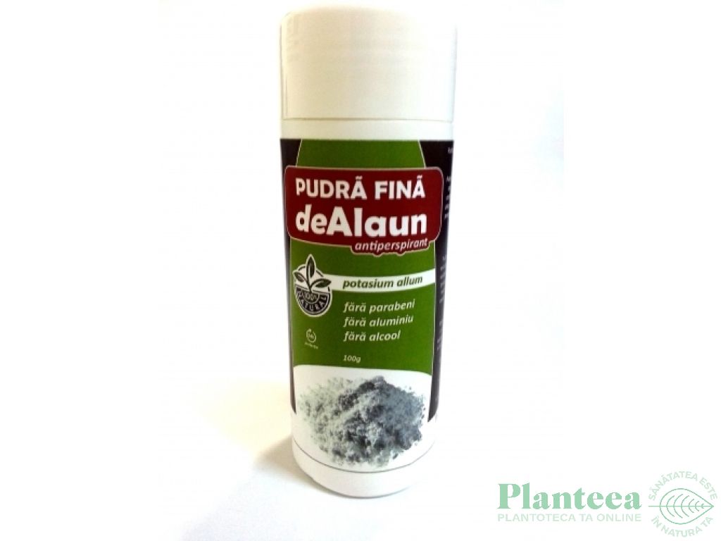 Pudra fina alaun antiperspirant 120g - NATURALLUM