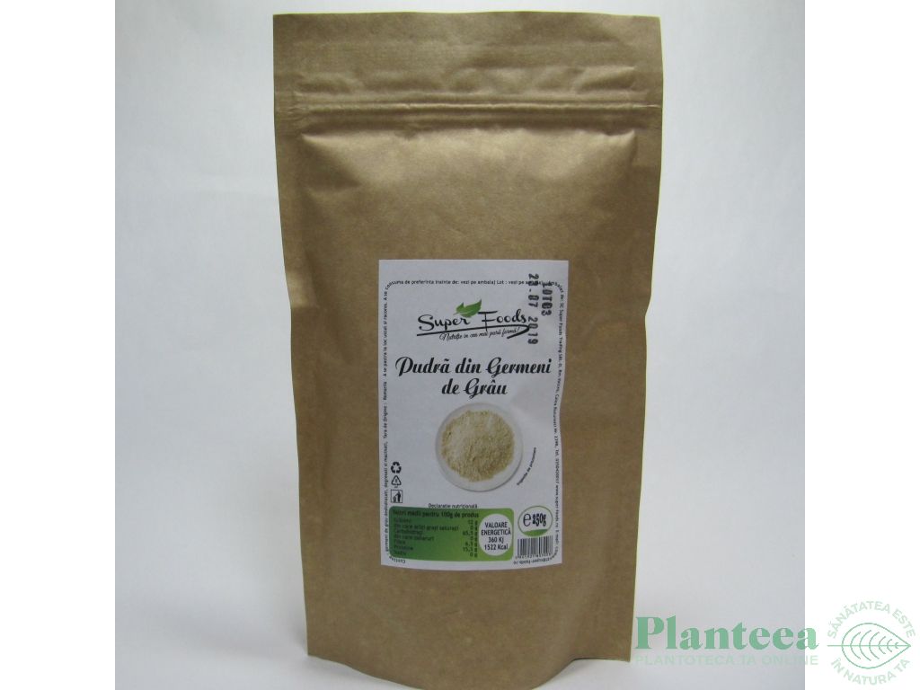 Pulbere germeni grau raw 250g - SUPERFOODS