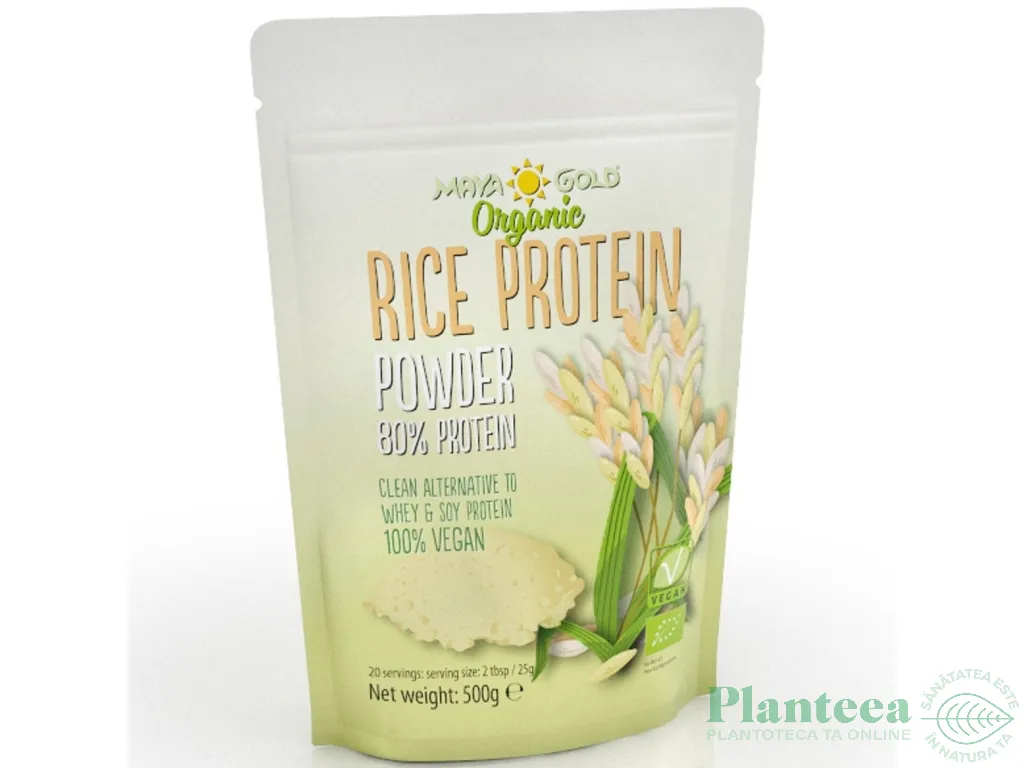 Pulbere proteica orez eco 500g - MAYA GOLD