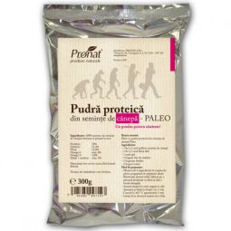 Pulbere proteica seminte canepa Paleo eco 300g - PRONAT