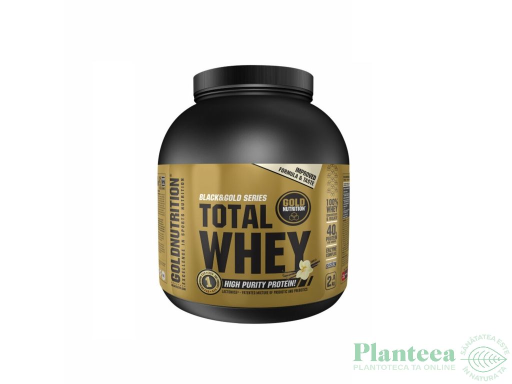 Pulbere proteica Total Whey vanilie 2kg - GOLD NUTRITION