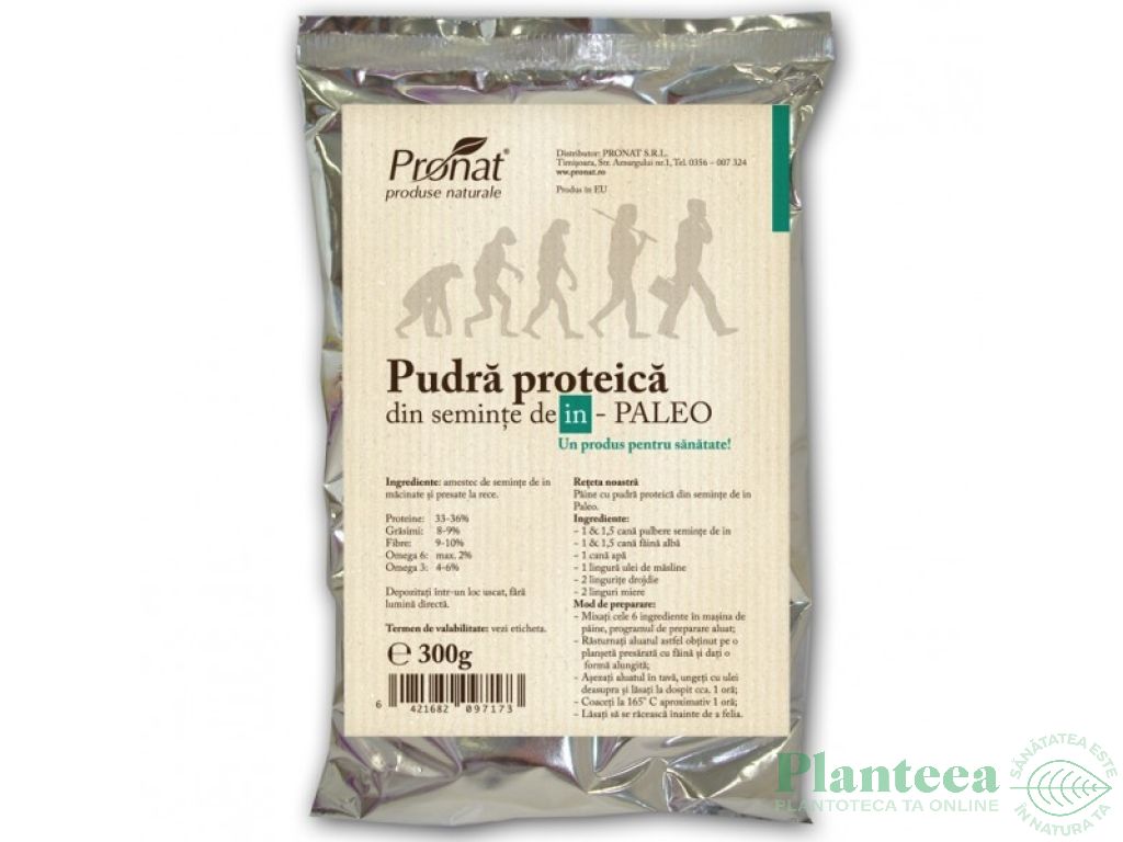 Pulbere proteica seminte in Paleo 300g - PRONAT