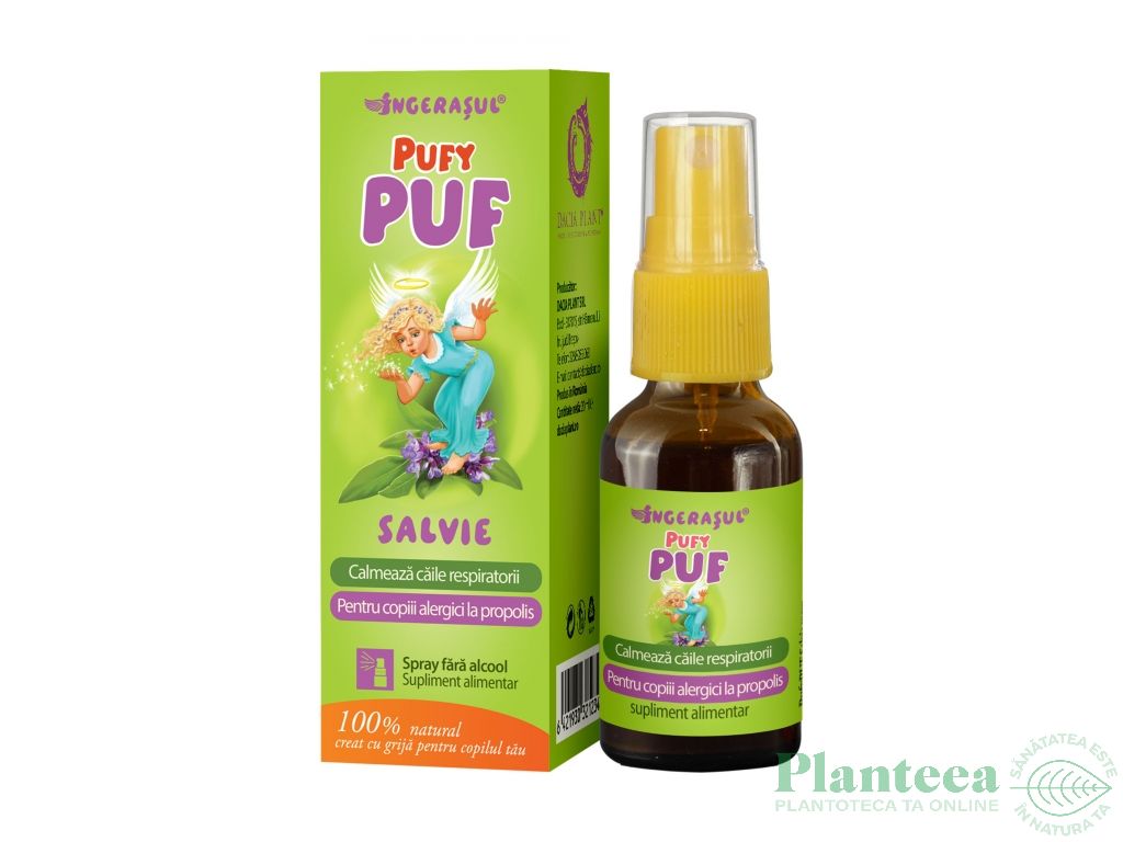 Spray salvie fara alcool Pufy Puf 20ml - DACIA PLANT