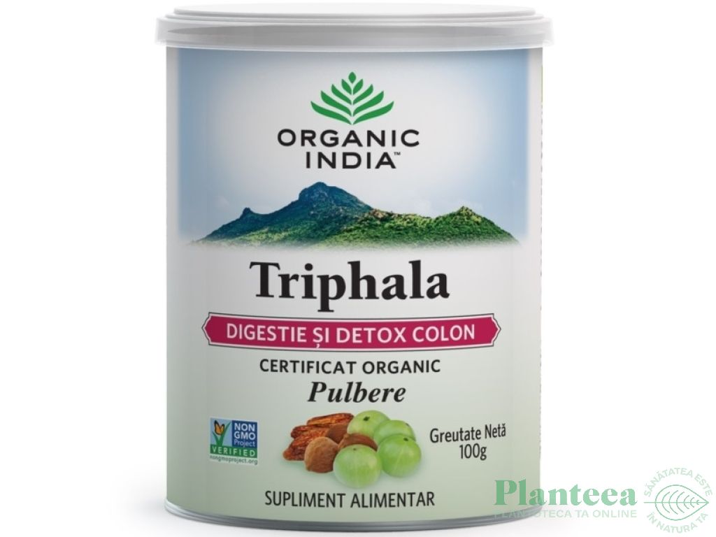 Pulbere Triphala [digestie detox colon] 100g - ORGANIC INDIA