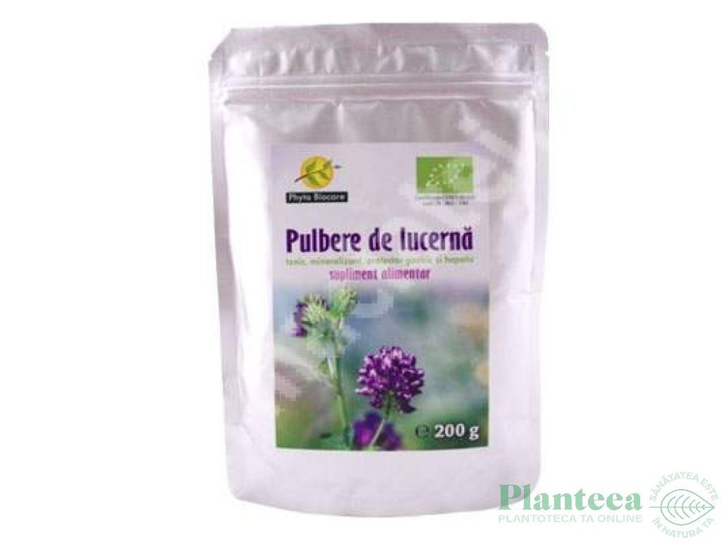 Pulbere lucerna verde [alfalfa] eco 200g - PHYTO BIOCARE