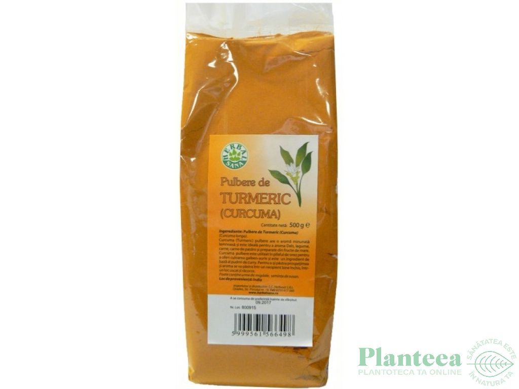 Condiment turmeric macinat 500g - HERBAL SANA