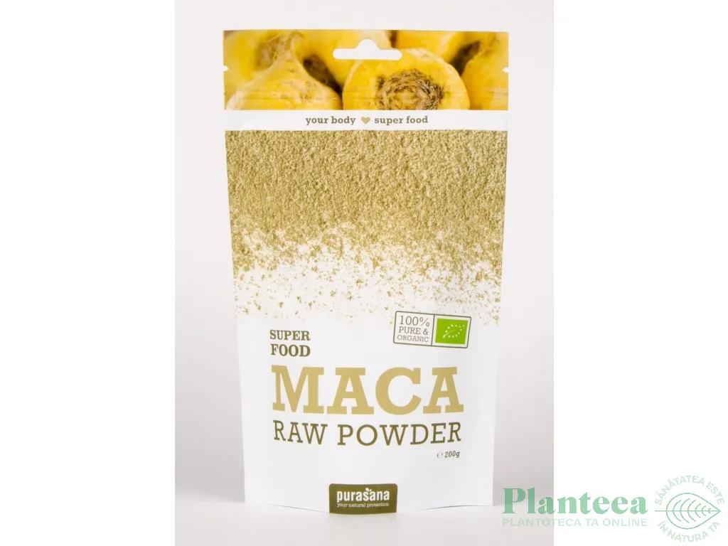 Pulbere maca raw bio 200g - PURASANA