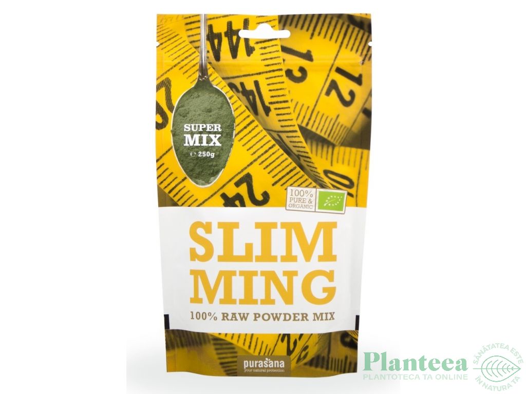 Pulbere mix raw vegan Slim Ming eco 250g - PURASANA